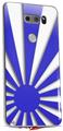 WraptorSkinz Skin Decal Wrap compatible with LG V30 Rising Sun Japanese Flag Blue