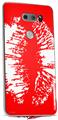 WraptorSkinz Skin Decal Wrap compatible with LG V30 Big Kiss White Lips on Red