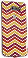 WraptorSkinz Skin Decal Wrap compatible with LG V30 Zig Zag Yellow Burgundy Orange