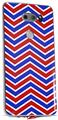 WraptorSkinz Skin Decal Wrap compatible with LG V30 Zig Zag Red White and Blue