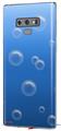 Decal style Skin Wrap compatible with Samsung Galaxy Note 9 Bubbles Blue