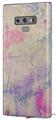 Decal style Skin Wrap compatible with Samsung Galaxy Note 9 Pastel Abstract Pink and Blue