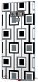 Decal style Skin Wrap compatible with Samsung Galaxy Note 9 Squares In Squares