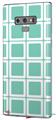 Decal style Skin Wrap compatible with Samsung Galaxy Note 9 Squared Seafoam Green