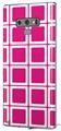 Decal style Skin Wrap compatible with Samsung Galaxy Note 9 Squared Fushia Hot Pink