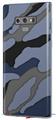 Decal style Skin Wrap compatible with Samsung Galaxy Note 9 Camouflage Blue