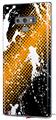 Decal style Skin Wrap compatible with Samsung Galaxy Note 9 Halftone Splatter White Orange