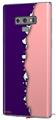 Decal style Skin Wrap compatible with Samsung Galaxy Note 9 Ripped Colors Purple Pink