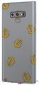 Decal style Skin Wrap compatible with Samsung Galaxy Note 9 Anchors Away Gray