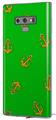 Decal style Skin Wrap compatible with Samsung Galaxy Note 9 Anchors Away Green