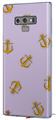 Decal style Skin Wrap compatible with Samsung Galaxy Note 9 Anchors Away Lavender