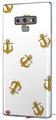 Decal style Skin Wrap compatible with Samsung Galaxy Note 9 Anchors Away White