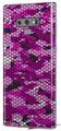 Decal style Skin Wrap compatible with Samsung Galaxy Note 9 HEX Mesh Camo 01 Pink