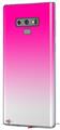 Decal style Skin Wrap compatible with Samsung Galaxy Note 9 Smooth Fades White Hot Pink