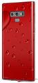 Decal style Skin Wrap compatible with Samsung Galaxy Note 9 Raining Red