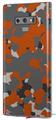 Decal style Skin Wrap compatible with Samsung Galaxy Note 9 WraptorCamo Old School Camouflage Camo Orange Burnt