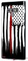 Decal style Skin Wrap compatible with Samsung Galaxy Note 9 Yeti Colster Brushed USA American Flag Red Line