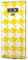 Decal style Skin Wrap compatible with Samsung Galaxy Note 9 Houndstooth Yellow