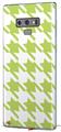 Decal style Skin Wrap compatible with Samsung Galaxy Note 9 Houndstooth Sage Green