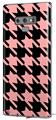 Decal style Skin Wrap compatible with Samsung Galaxy Note 9 Houndstooth Pink on Black