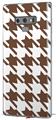 Decal style Skin Wrap compatible with Samsung Galaxy Note 9 Houndstooth Chocolate Brown