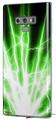 Decal style Skin Wrap compatible with Samsung Galaxy Note 9 Lightning Green