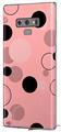 Decal style Skin Wrap compatible with Samsung Galaxy Note 9 Lots of Dots Pink on Pink