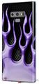 Decal style Skin Wrap compatible with Samsung Galaxy Note 9 Metal Flames Purple