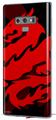 Decal style Skin Wrap compatible with Samsung Galaxy Note 9 Oriental Dragon Red on Black