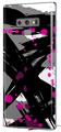 Decal style Skin Wrap compatible with Samsung Galaxy Note 9 Abstract 02 Pink