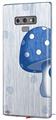 Decal style Skin Wrap compatible with Samsung Galaxy Note 9 Mushrooms Blue