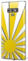 Decal style Skin Wrap compatible with Samsung Galaxy Note 9 Rising Sun Japanese Flag Yellow