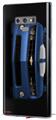 Decal style Skin Wrap compatible with Samsung Galaxy Note 9 2010 Chevy Camaro Aqua - White Stripes on Black