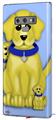 Decal style Skin Wrap compatible with Samsung Galaxy Note 9 Puppy Dogs on Blue