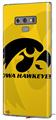 Decal style Skin Wrap compatible with Samsung Galaxy Note 9 Iowa Hawkeyes Tigerhawk Black on Gold