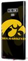Decal style Skin Wrap compatible with Samsung Galaxy Note 9 Iowa Hawkeyes Tigerhawk Gold on Black