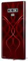 Decal style Skin Wrap compatible with Samsung Galaxy Note 9 Abstract 01 Red