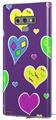 Decal style Skin Wrap compatible with Samsung Galaxy Note 9 Crazy Hearts