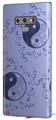 Decal style Skin Wrap compatible with Samsung Galaxy Note 9 Feminine Yin Yang Blue