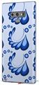 Decal style Skin Wrap compatible with Samsung Galaxy Note 9 Petals Blue