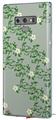 Decal style Skin Wrap compatible with Samsung Galaxy Note 9 Victorian Design Green
