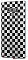 Decal style Skin Wrap compatible with Samsung Galaxy Note 9 Checkered Canvas Black and White