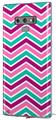 Decal style Skin Wrap compatible with Samsung Galaxy Note 9 Zig Zag Teal Pink Purple