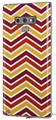 Decal style Skin Wrap compatible with Samsung Galaxy Note 9 Zig Zag Yellow Burgundy Orange