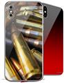 2 Decal style Skin Wraps set compatible with Apple iPhone X and XS Bullets