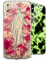 2 Decal style Skin Wraps set compatible with Apple iPhone X and XS Aloha