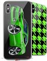 2 Decal style Skin Wraps set compatible with Apple iPhone X and XS 2010 Camaro RS Green