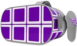 Decal style Skin Wrap compatible with Oculus Go Headset - Squared Purple (OCULUS NOT INCLUDED)