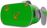 Decal style Skin Wrap compatible with Oculus Go Headset - Anchors Away Green (OCULUS NOT INCLUDED)