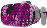 Decal style Skin Wrap compatible with Oculus Go Headset - HEX Mesh Camo 01 Pink (OCULUS NOT INCLUDED)